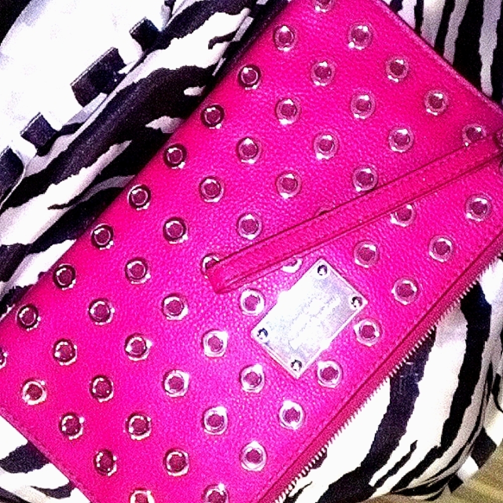 Michael Kors Hot Pink Lg Wristlet